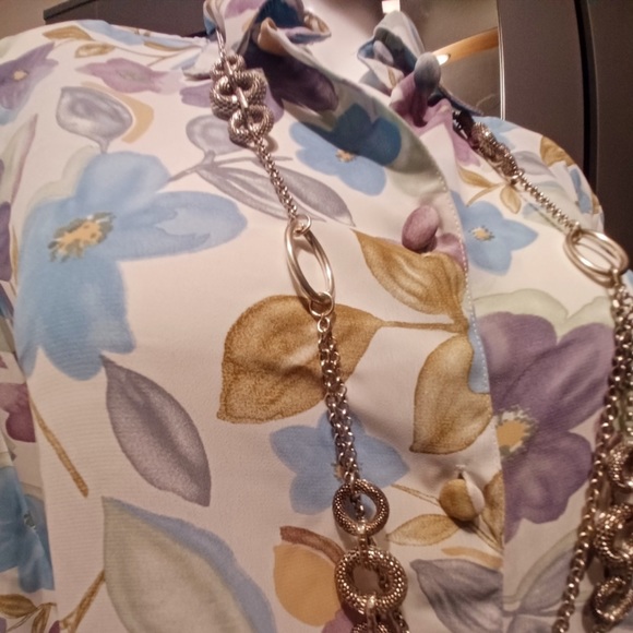 BLOUSE BLUE PURPLE 2X NWT $49 Top - Picture 6 of 6